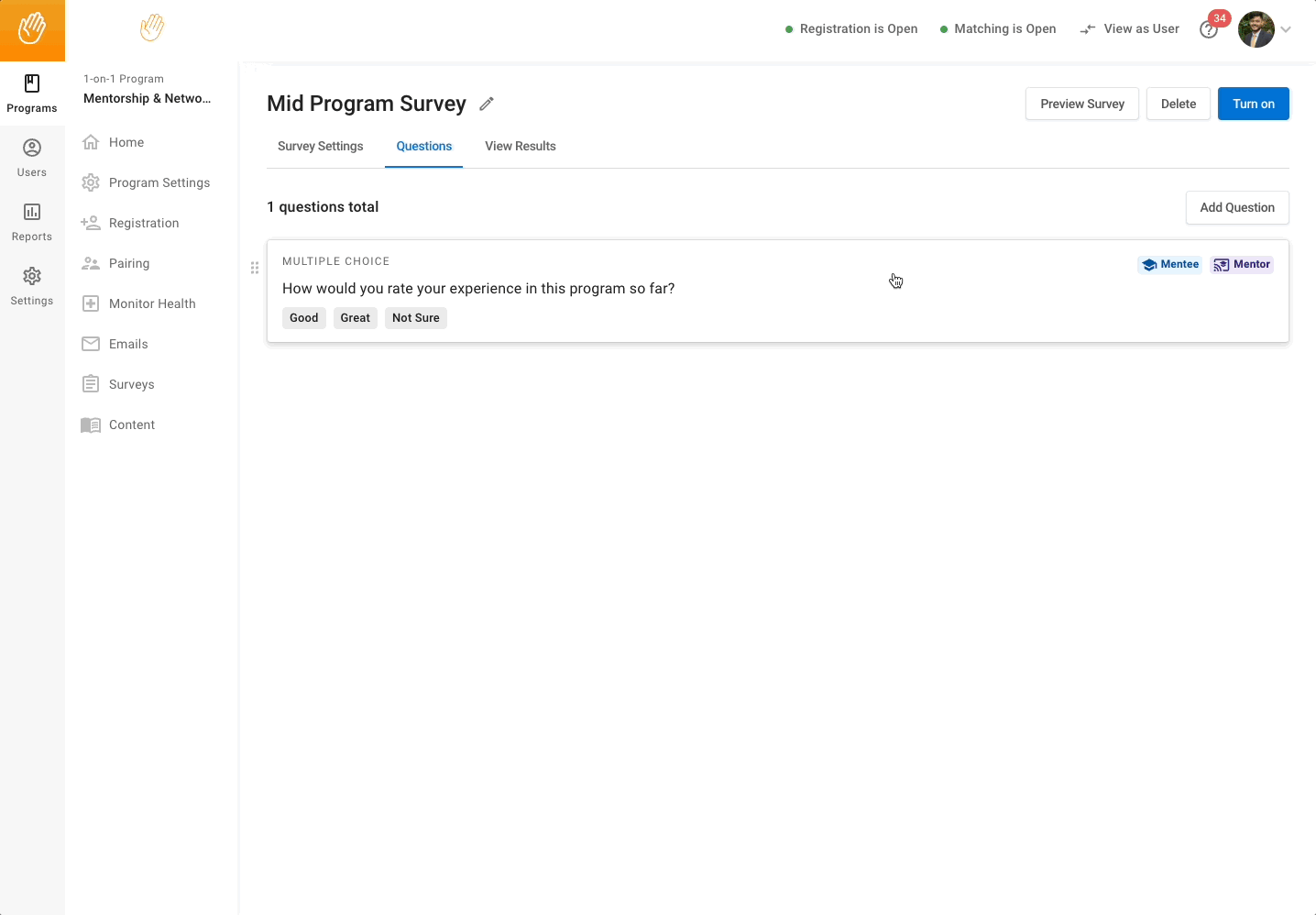 Creating surveys in Together