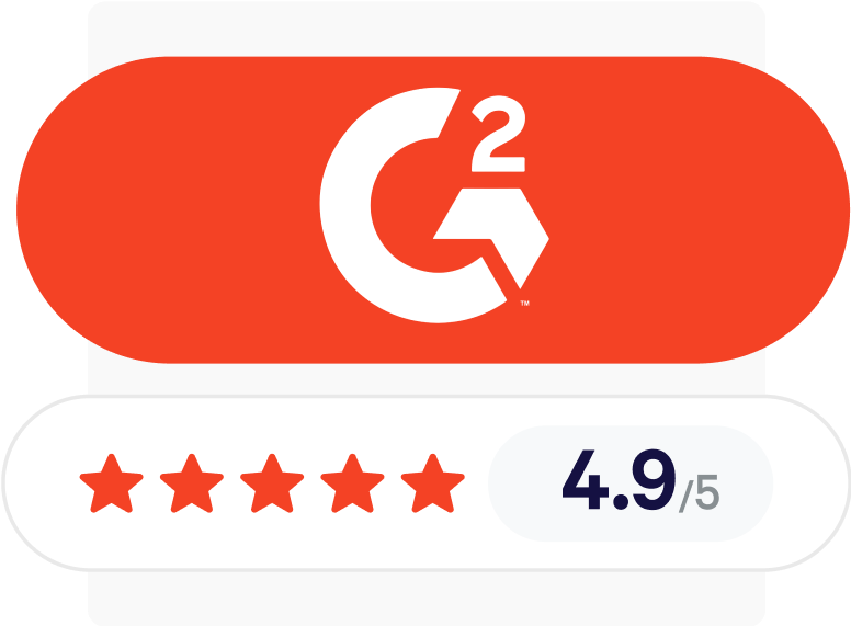 Together's rating on G2 is 4.9/5