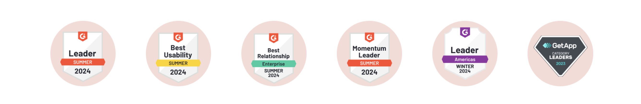 Together's G2 badges